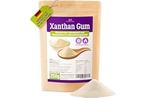 ‎AVIDA ZEN AVIDA ZEN Xanthan Gum Powder, Food Grade Binder, Vegan and Gluten-Free Stabiliser for Ice Cream, Soups, Sauces, Xanthan Gum Sauce Binder (250g)