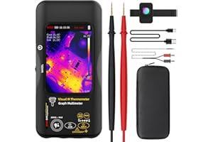 MAXRIENY BSIDE SH9 Wärmebildkamera Multimeter mit Makro Objektiv 428×320 Auflösung mit 20000 Wörtern Multimeter 3.98'' Touchscreen 25Hz Infrarot Wärmebildkamera Dual-Light Fusion 15 Wärmebildpaletten Tester