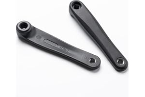 E-Mangue Braccio manovella Bicicletta 2 Pezzi, in Lega di Alluminio manovella Motore Centrale per Bafang BBS Motore Centrale