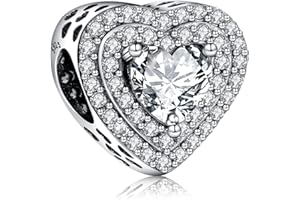 BIZK Damen Urlaub Charm Anhänger für Armband 925 Sterling Silber Charm Bead Pendant für Europäische Armbänder und Halsketten