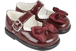 EARLY DAYS Baypods, Toddler Shoes with Hard Sole, Baby Girls First Walking Shoes with Anti-Slip Sole, First Walkers, Made in England