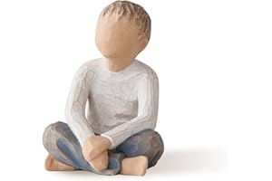 Willow Tree 26226 Figurina Bambino Pieno di Fantasia, Resina, Design di Susan Lordi, 6 cm