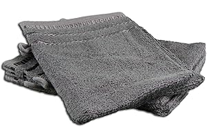 Gözze - Lot de 4 Gants de Toilette, Berlin, 100% Coton, 17 x 24 cm - Anthracite