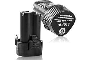 Goodexo 2X Batteria per Makita 10.8V 3 Ah per Makita Batteria 10.8V BL1013 BL1014 195332-9 194551-4 194550-6