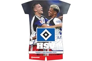‎N NEUMANNVERLAGE Hamburger SV 2024 - Trikotkalender - Fußball-Kalender - Fan-Kalender - 34,1x42