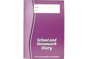 Educational Planning Books-School & Homework Diary A5 Week-to-View Study Planner and Study Notebook Revision and Homework Planner to Get Organised | Study Essentials for Academic Success–Purple(PD1-P)