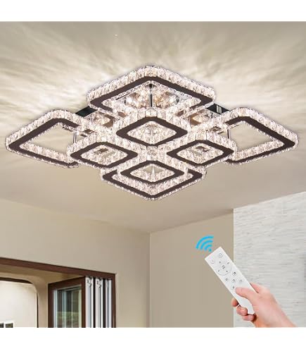 Moderner Kronleuchter Mit Kristall – Pendelleuchte Für Decke, 8x E14/E12 Lampen, 60 Cm