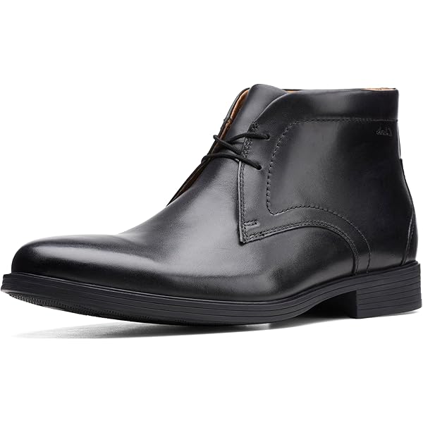CLARKS Milwright Peak Mens Black Leather Casual Dress Slip  display picture 1