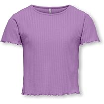 Kids ONLY KOGNELLA S/S O-NECK TOP Bleu Pour Fille | Kids Brand Store