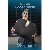 Coccyx Ortopedik Oturma Minderi - Visco Kuyruk Sokumu Minderi Hemeroid Siyah 44x36x9,5
