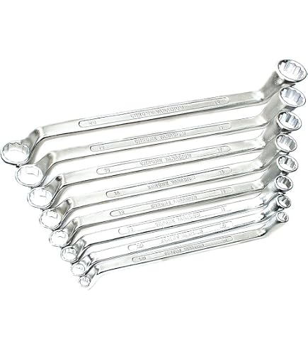 Dema Doppel-Ringschlüssel Tief Gekröpft 75° – 22x24 Mm Für Enge Stellen