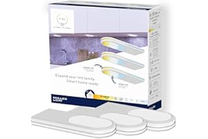 tint di Müller-Licht, set da 3 lampade sottopensile Armaro White (2700-6500K), dimmerabile, Zigbee, funziona con Alexa