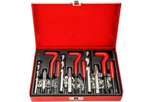 FreeTec Thread repair set of drill helicoil car (88 Piece)