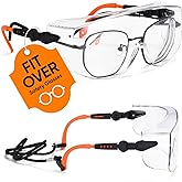 SAFEYEAR Anti-fog Protective Glasses Adjustable Temples - SG009 Glasses Laboratory Protective Glasses with Adjustable Strap