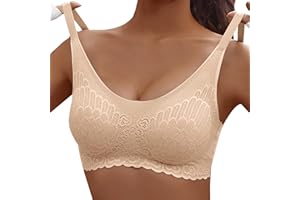 ZEIAYUAS 2025 Brassière Sport Femme Soutiens-Gorge de Sport Yoga pour Femme - Respirant Lace Bra Soutien Gorge - Coussinets Amovibles Fitness Yoga Pas Cher Grande Taille Brassière