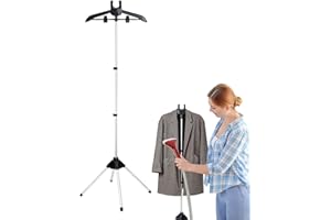 ELINRAT Appendiabiti A Vapore Per Indumenti Portatile - Portavapore Per Indumenti - Supporto Per Ferro Da Stiro - Appendiabiti Da Stiro Da Appendere Verticale Supporto - Accessori Per Stirare A Vapore