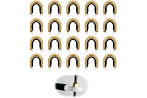 ‎DULUOK Duluok 20PCS Bogenschnur Nockpunkt Bow String Nocks Schützen Buckle Clip Nocking Point für die Bogenschießjagd Messing Sehne Nocken Schnalle Clips für Compound und Recurve Bogen Sehne Zubehör