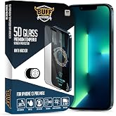 BUFF LABS iPhone 5D Glass Anti Hacker Casus &Ouml;nleyici Selfie Kamera Gizleyici Ekran Koruyucu (iPhone 13 Pro Max)