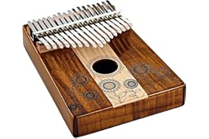 Sonic Energy Schallloch Kalimba – C-Dur, 17 Töne – Ahorn- und Akazienholz – Für Meditation, Yoga, Percussion – Inkl. Zubehör (KL1706H)