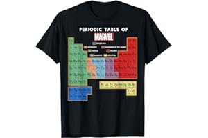Marvel Ultimate Periodic Table Of Elements Short Sleeve T-Shirt