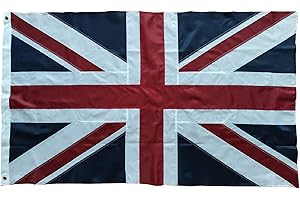 TCTOHZNG Union Jack flag British Flag 3x5FT -(90x150cm) Sewn Stripes 210D Heavy Duty Polyester Flag Outdoors Indoors United Kingdom flag uk Flags Nylon flag Brass Grommets