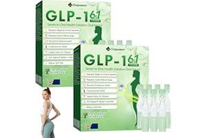 JILEON Diapason GLP-1 Seven in One Health Solution Oral Liquid, Advanced GLP1 Oral Solution, Multi-Action GLP-1 Oral Liquid, Natural Diapason GLP1 Seven in One Drops for All Men and Women (2 Pack)