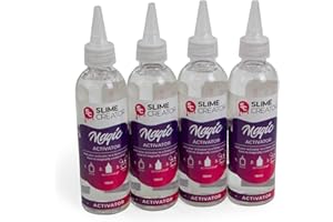 Slime Creator Magic Activator Solution - 180ml Bottles - Safe & Non-Toxic, Ideal for Slime Kits, Kids Crafts, and DIY Projects (Pack of 4, 720, ml)
