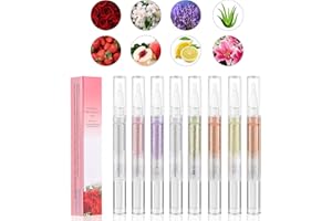 Bestauty 8Pcs Aceite Cuticulas Uñas, Cuticle Oil, Aceite de Cuticulas Uñas BolíGrafos de Aceite para Reparar Cutículas Agrietadas y Secas