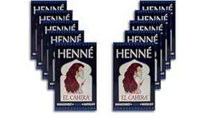 ‎PELLEAR Natürliches Henna - Henna Mahagoni Rot - 10x90g - Natur Haarfärbemittel - Henna Pulver - reines natürliches Henna Pulver - Pellear - El Cahira Henna Mahagony - Henna hair dye