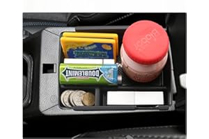 BIXUAN Caja de Almacenamiento Compatible con Jeep Compass 2021-2023+ Consola Central para Apoyabrazos Bandeja de Guantera para Reposabrazos Almace Organizador,Accesorios de Coche Negro