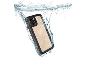 FONREST IP68 Impermeable Carcasas para iPhone 12ProMax 6,7-Pulgadas Completo Sellado Antichoque Antipolvo Cuerpo Submarino Delgado TPU PC Funda, Soporte de Carga inalámbrica