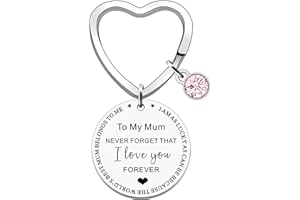 FMCC Mum Gifts Keyring Mum Birthday Gifts Mothers Day Gifts for Mum Never Forget That I Love You