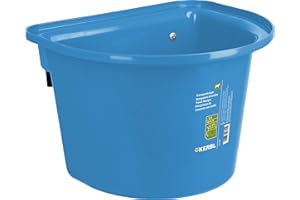 Kerbl Mangeoire de Porte 12 L avec Crochet de susp., Bleu