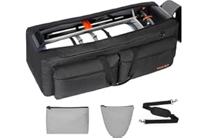 TORIBIO 88,9 cm Teleskoptasche, Mehrzweck-Teleskop-Tragetasche, Aufbewahrung für Celestron-Teleskop-Stativ und Zubehör mit verstellbarem Schultergurt