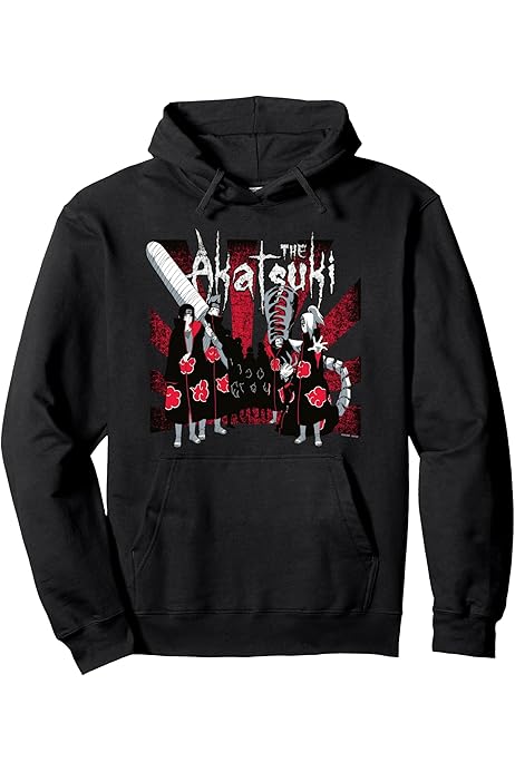 Naruto Merch Primitive X Naruto Shippuden Akatsuki Black Hoodie