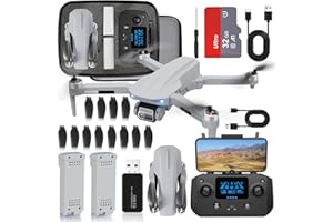 HHD Drohne mit 4K Kamera für Erwachsene Anfänger, 249g faltbar 5G FPV Übertragung, 32GB SD Karte inklusive, RC Quadcopter, bürstenloser Motor, Smart Return Home, Headless Modus (White)