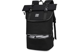 EverVanz Sac à dos pour ordinateur portable, sac à dos de randonnée résistant à l'eau, sac de sport avec compartiment pour chaussures, sac à dos léger et décontracté, sac d'école élégant