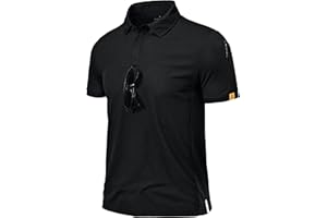 Csqtongan Polo Uomo Manica Corta, Maglietta Polo Uomo, Traspirante Polo T Shirt da Lavoro Uomo, Magliette Maniche Corte Uomo per attività All'aperto