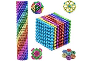 HMifjUM 216/343Pcs Magnetic Fidget Balls - Stacking Magnetic Balls Construction Building Blocks, Magnet Educational Toy Blocks Sticks Stacking Toy Set for Kids and Adult (216 PCS)