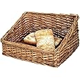 Olympia Bread Display Basket in Rustic Wooden Colour 170x360x300mm
