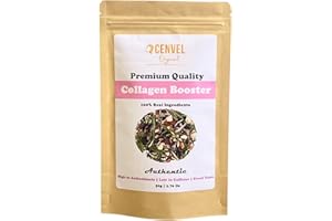 CENVEL ORIGINAL CENVEL® Collagen Booster Loose Tea with Natural Fruit Pieces | Our White Tea Blend is a Delicious Harmony of Lemony Citrus Notes and Soft Blueberry Flavour | High in Antioxidants | (50g)