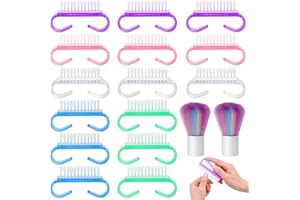 Cepillo de Mano con Mango,Guador 20 Piezas Cepillos para Lavado a Mano Mano de Fregar Limpieza con 4 Piezas Brocha Suave para Maquillaje Limpieza o Manicura de Uñas