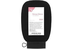 Fatima's Garden Guanto Esfoliante Kessa - Scrub Spa Naturale, Nero (1 Guanto)