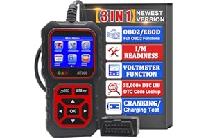 IKIKIN Professionelles OBD2-Scanner-Auto-Diagnosewerkzeug, kann leicht Motorfehler-Licht-Codeleser löschen, passend für On-Board OBDII-Protokoll-Autospannung/Lebensdauer, passend für Fahrzeuge nach 1996