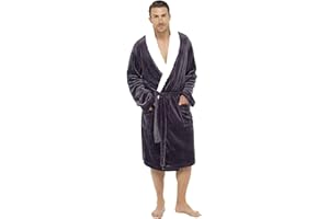 CityComfort Bata Hombre Invierno, Bata de Casa Hombre Forro Polar