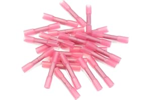 Conext Link BCHS-R25 Heat Shrink Butt Connector 25 Pack (22-18 Gauge Red)