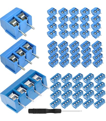 Connettori A Vite Per PCB &ndash; Passo 3,96 Mm &ndash; Da 2 A 10 Pin &ndash; Morsetti Verdi