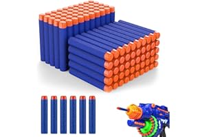 BOMXMON Foam Bullets, Dart 240 Pcs Foam Bullets, Dart Bullets for Elite Series (Blue)