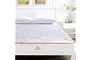 Maxzzz Topper Viscoelastico Gel 150x190x7.5cm Topper con Funda Hipoalergénica Infusión Gel Topper Colchón de Enfriamiento de Alta Densidad Extraíble Diseño Ventilado Antiácaros y Transpirable