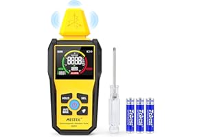 Medidor EMF MESTEK Detector de Radiación de Campos Electromagnéticos, EMF Meter Prueba de Temperatura con Pantalla LCD Digital para uso Doméstico, Oficina, al aire libre y Captura de Fantasmas